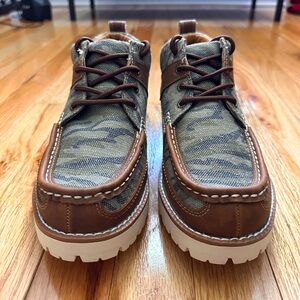 Sun and Stone Kohen Camo Printed Chukka Boots